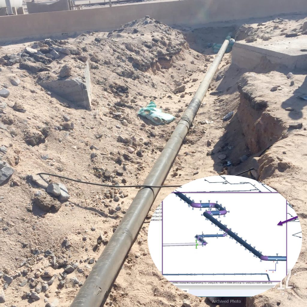 AL Hamed Pipe line Gas Stress Analysis, Ras Ghareb, Egypt